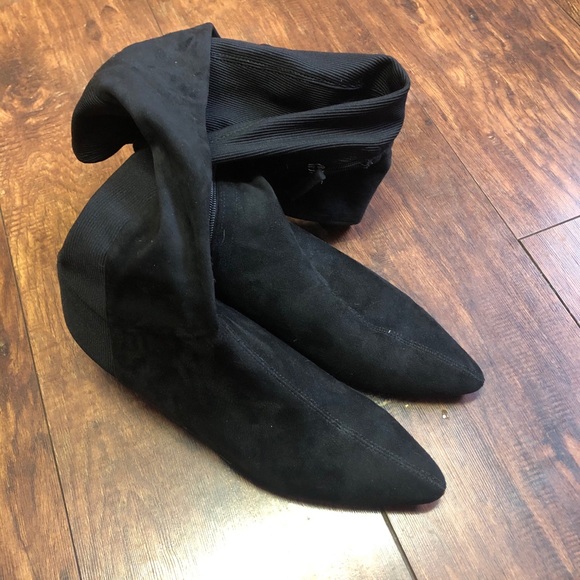 Suede over-knee boots - Picture 3 of 3